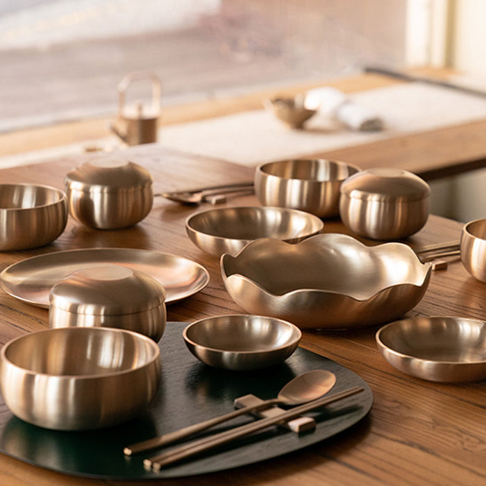 Notdam Bangjja Brass Dinnerware Set for 4 - Royal Palace