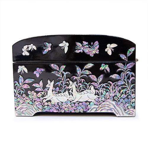 Najeon Mother-of-Pearl Jewelry Box - Pine, 2 - Tier - view 6