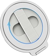 Grat 4 for Magsafe Magnetic Phone Grip Stand, 360° Rotatable Elastic Strap Loop, Detachable Ultra-Thin Aluminum Ring Kickstand Compatible with iPhone 17 Pro Max Air 16 15 14 13 12, Silver