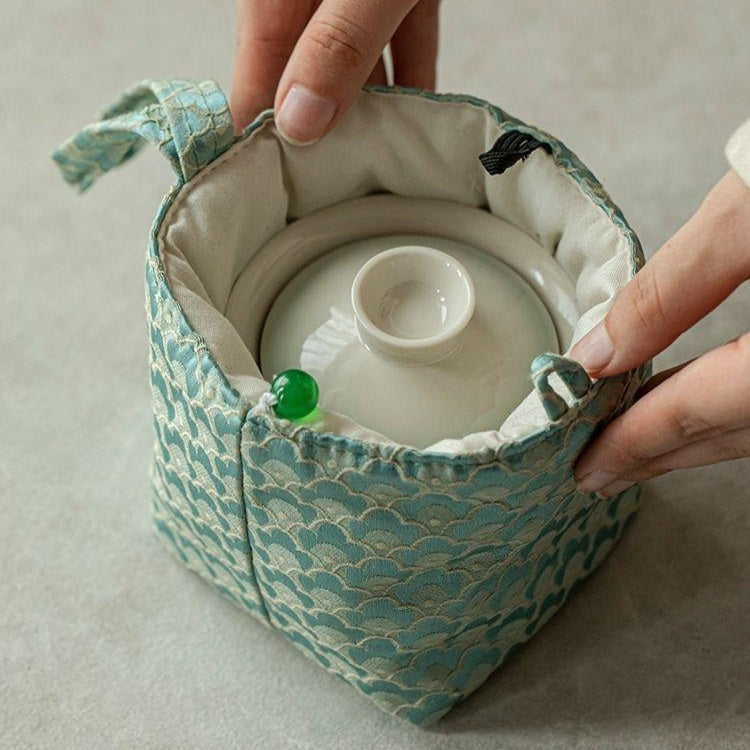 KOHGANE Korean Tea Ceremony Tea Set Ceramic Portable - Tea Ritual Object - view 2