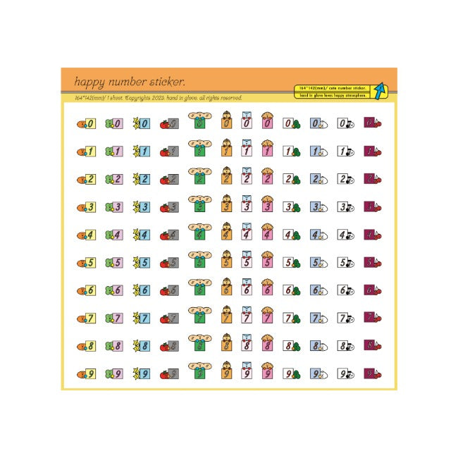 Inside Object Sticker — happy number sticker