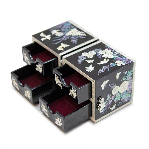 Najeon Mother-of-Pearl Jewelry Box - Black, Medium (by Oh Myung - ho) (II)