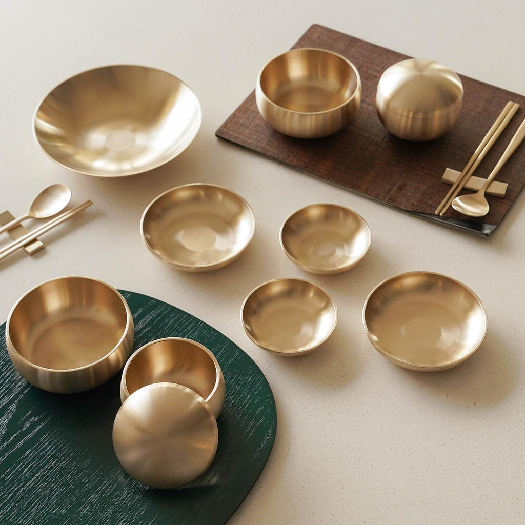 Notdam Bangjja Brass Dinnerware Set for 2 - Luster