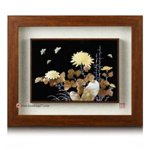 Najeon Mother-of-Pearl Mother-of-Pearl Frame - Crane & Pine, Small - view 7