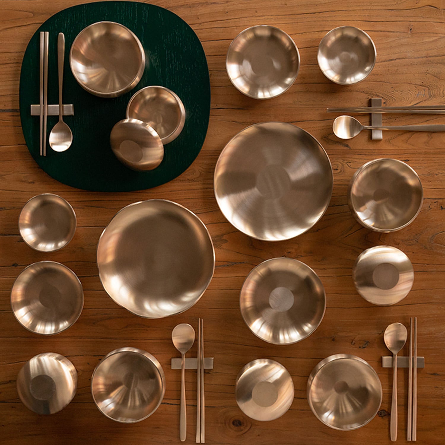 Notdam Bangjja Brass Dinnerware Set for 4 - Royal Palace - view 2