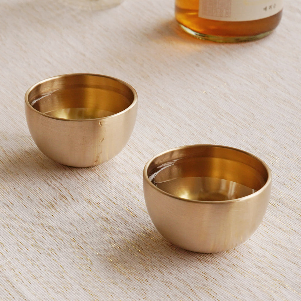 Notdam Bangjja Brass Moon Soju Cup Set of 2 - view 4