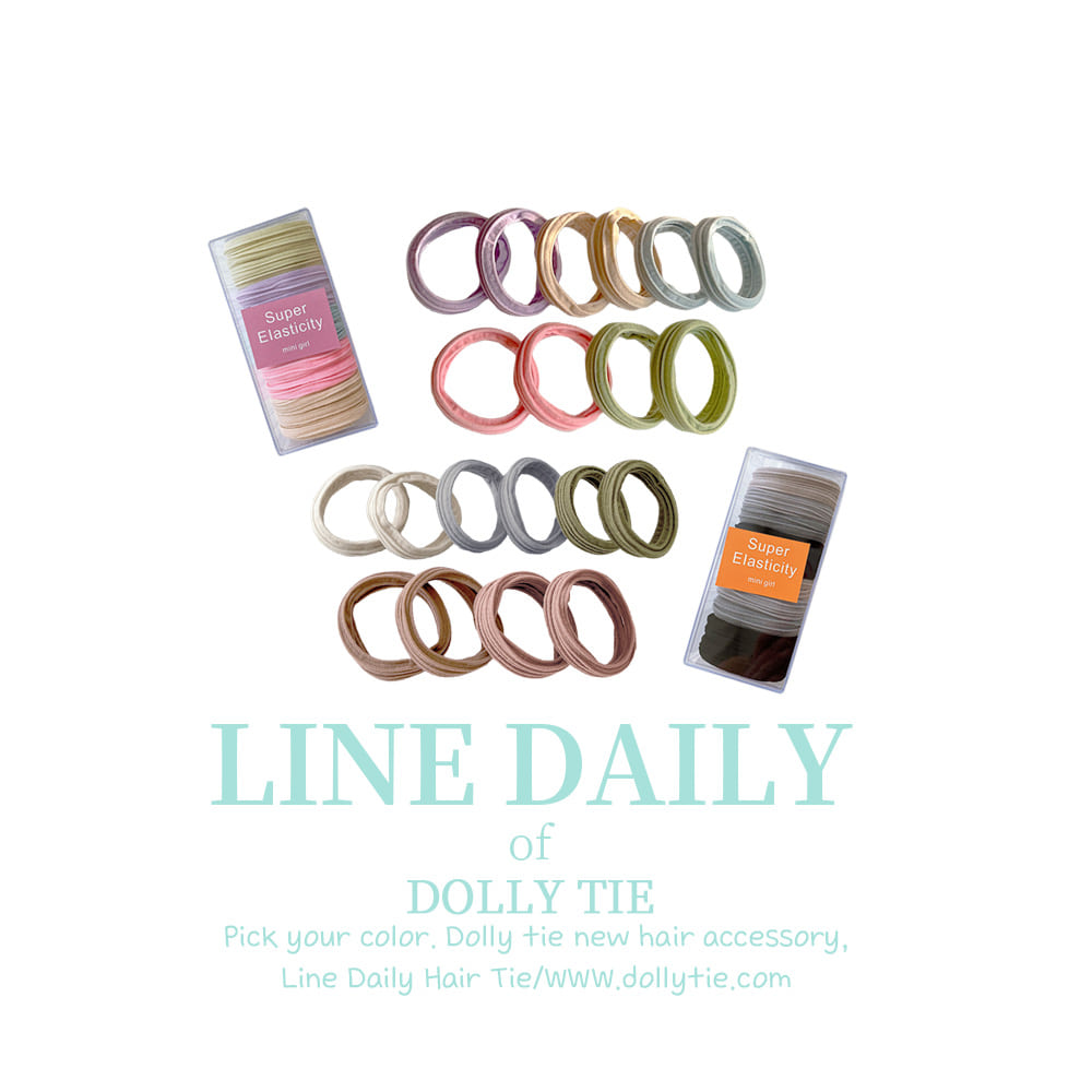 Dolly Tie Korean Hair Accessory - Handmade Seoul Design No.39