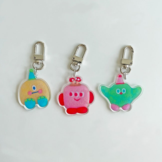 Inside Object Korean Character Keyring - Handmade Seoul Design No.20 - view 4