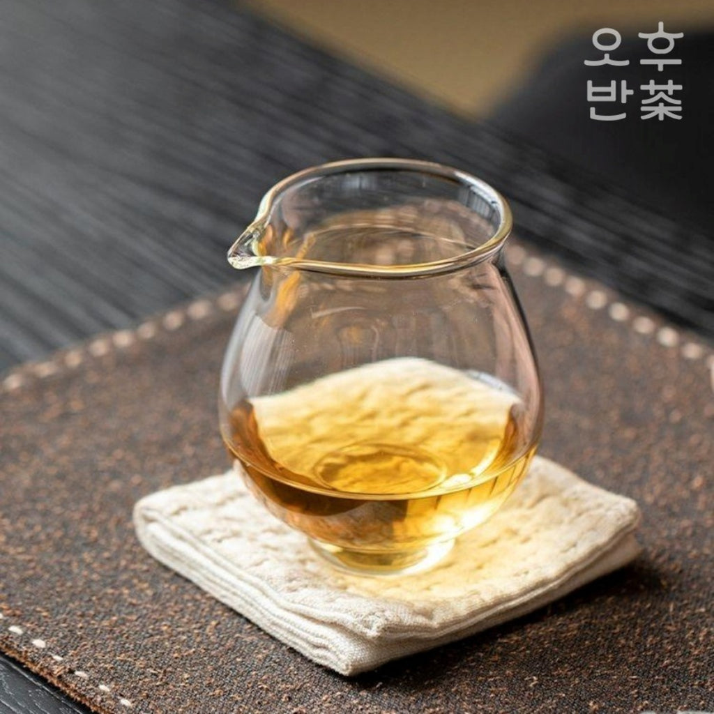 KOHGANE Korean Tea Ceremony Tea Set Cooling Bowl Glass - Tea Ritual Object