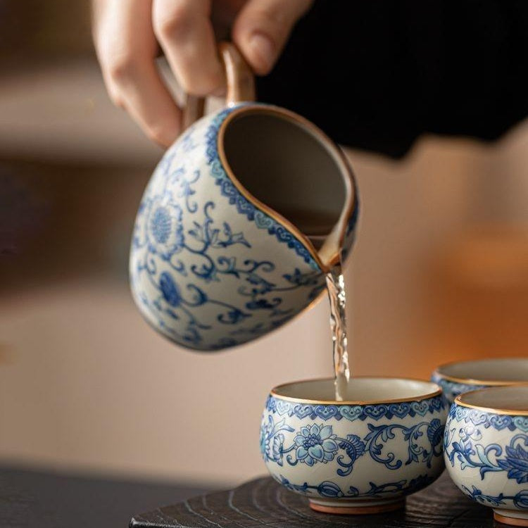 KOHGANE Korean Tea Ceremony Tea Set Cooling Bowl Ceramic - Tea Ritual Object - view 2