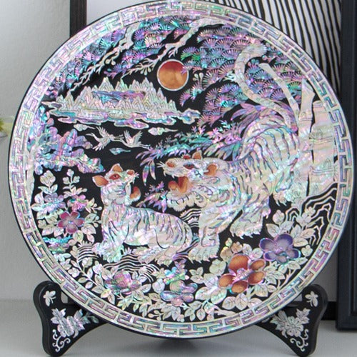Najeon Mother-of-Pearl Tray - Tiger