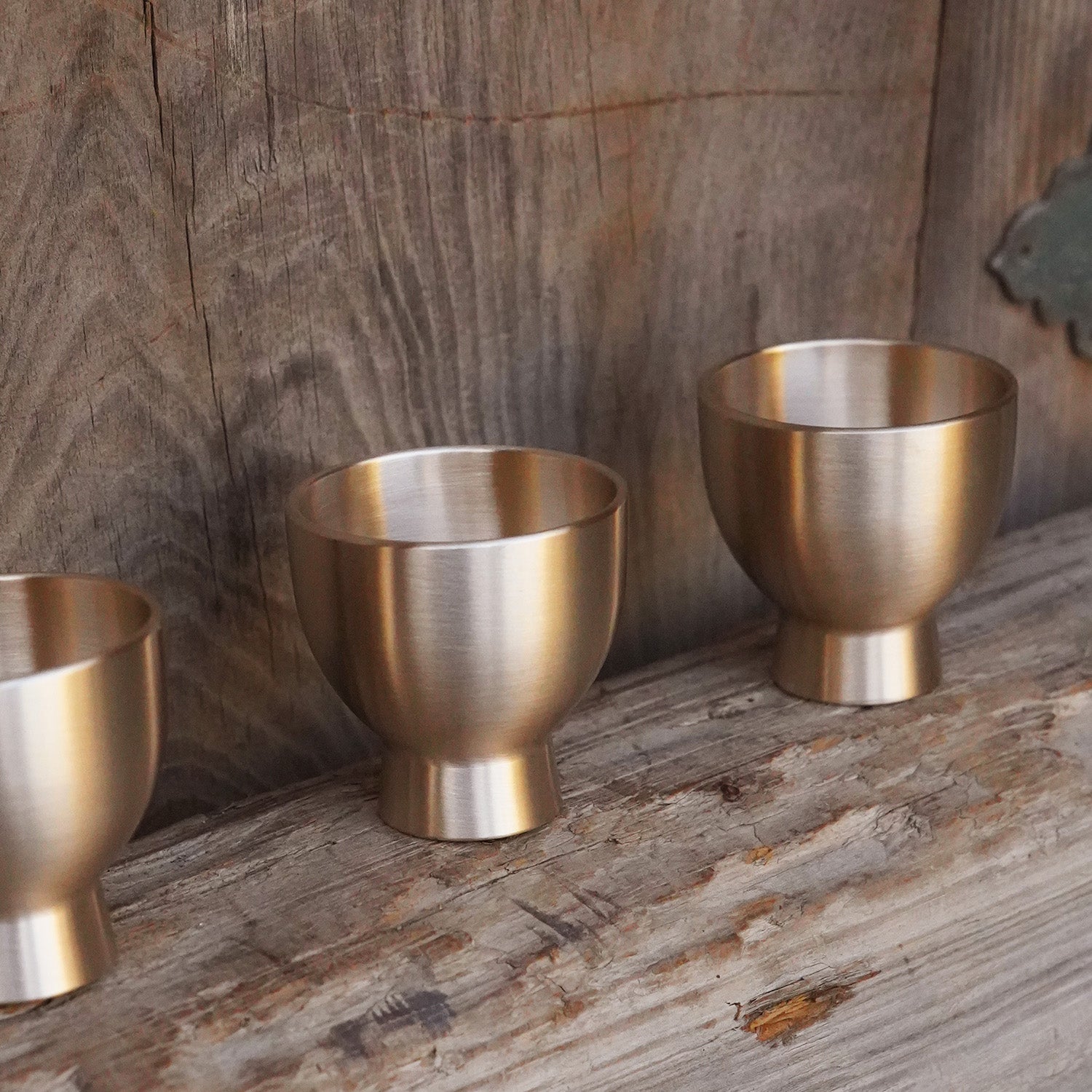 Notdam Bangjja Brass Resonance Soju Cup Set of 2 - view 7