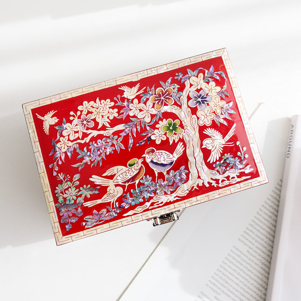 Najeon Mother-of-Pearl Jewelry Box - Plum Blossom 16cm - view 2