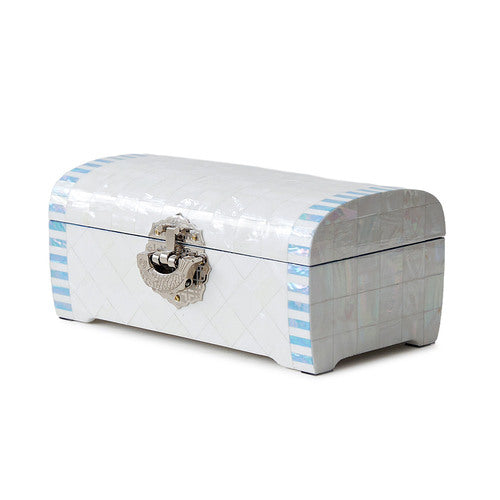 Najeon Mother-of-Pearl Jewelry Box - White, 2 - Tier (II) - view 7