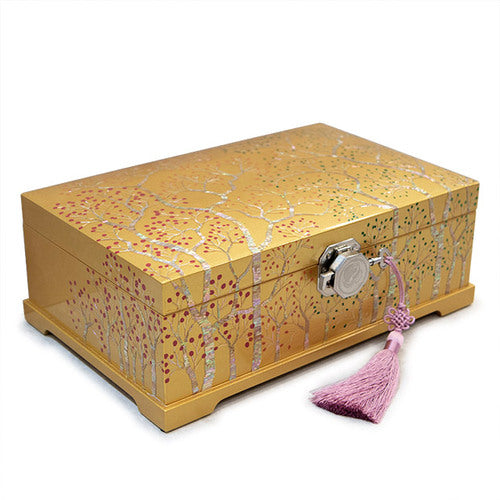 Najeon Mother-of-Pearl Jewelry Box - Gold, 2 - Tier - view 6