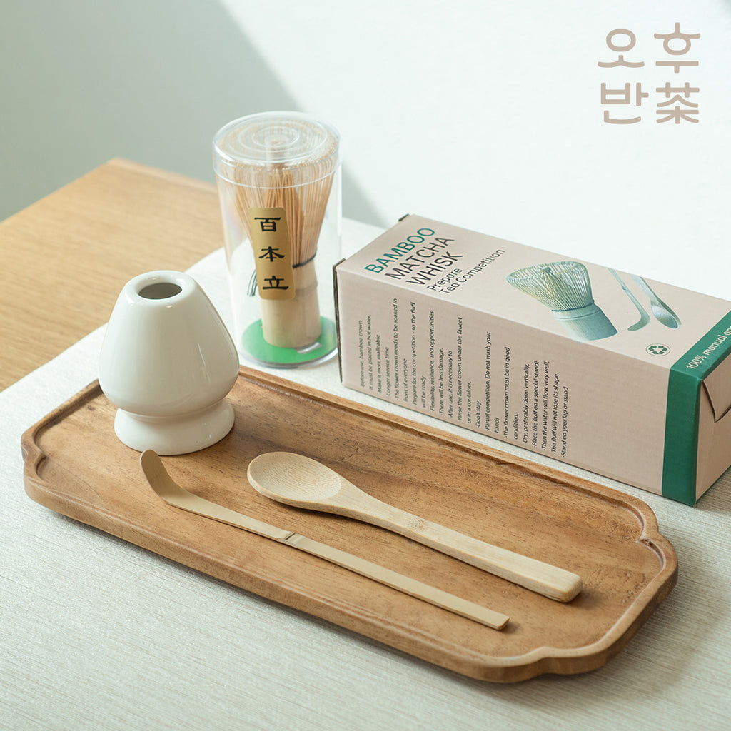 KOHGANE Korean Tea Scoop Matcha Whisk Matcha Set - Tea Ritual Object - view 3