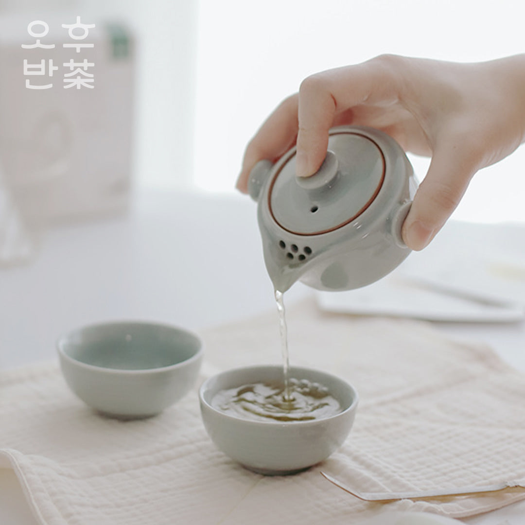 KOHGANE Korean Tea Ceremony Teapot Tea Bowl Ceramic - Tea Ritual Object - view 2