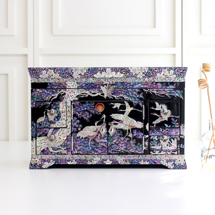Najeon Mother-of-Pearl Jewelry Box - Crane & Pine - view 2