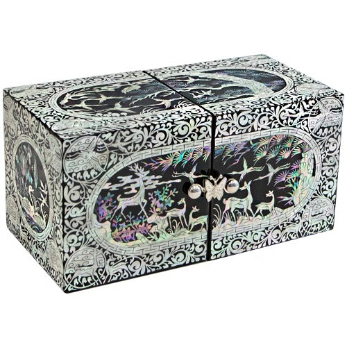Insadong Craft Korean Mother-of-Pearl Lacquerware - Handmade Seoul Design No.8