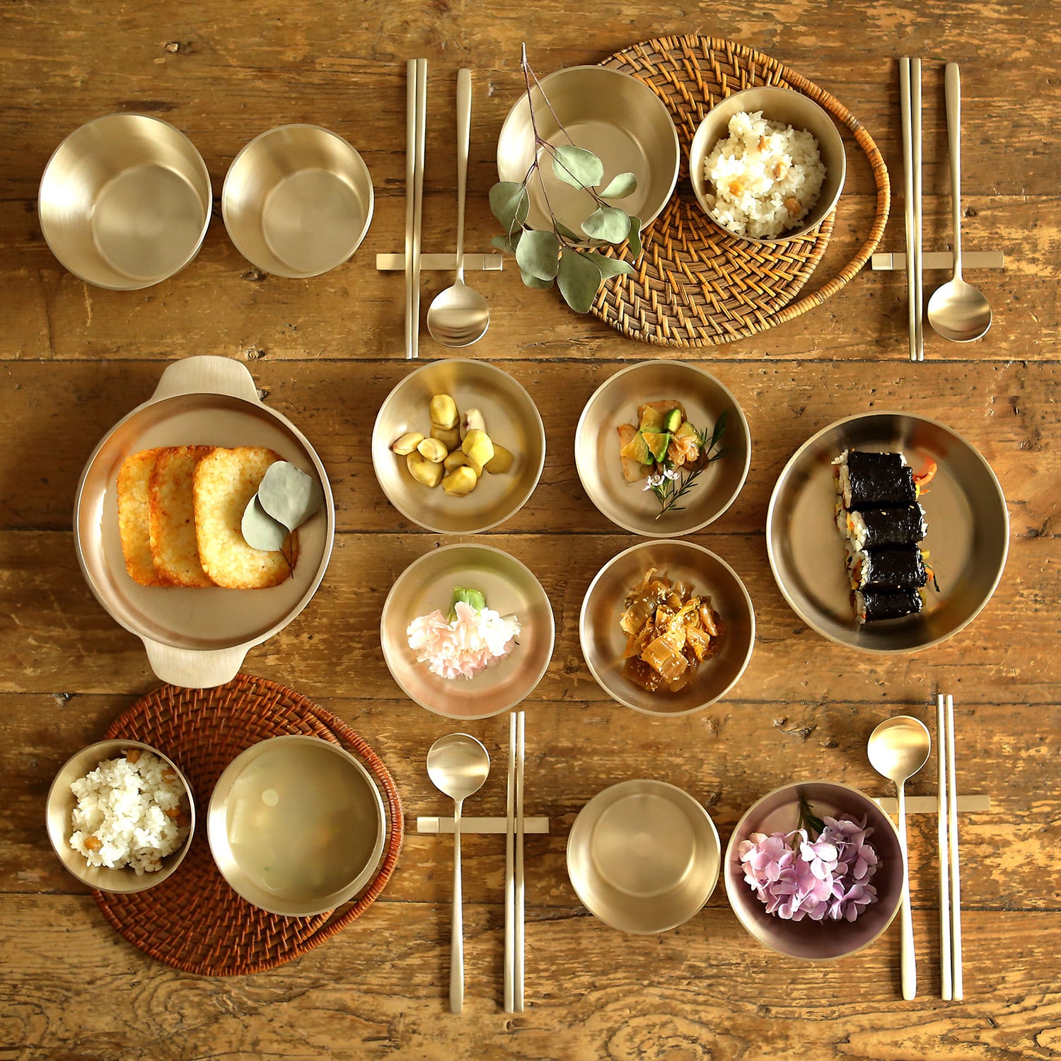 Notdam Bangjja Brass Modern Dinnerware Set for 2 - view 2