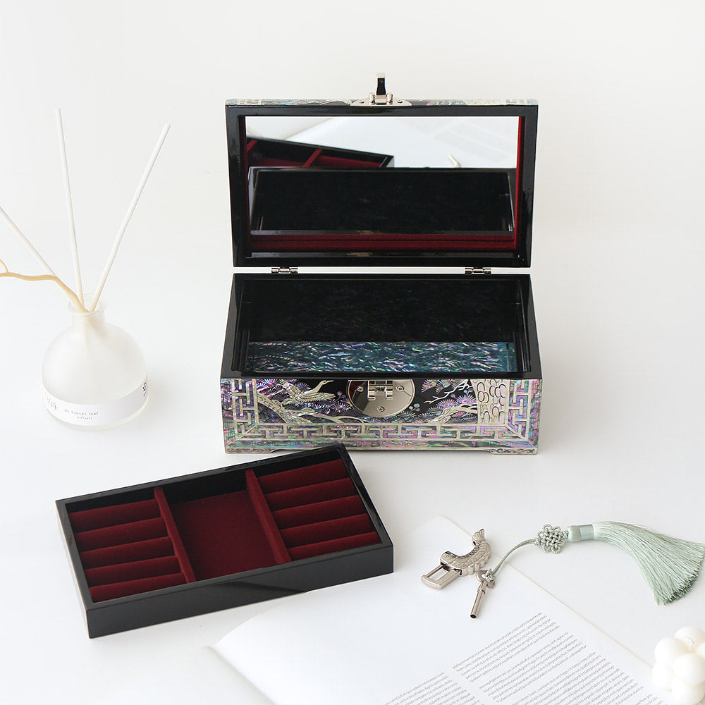 Najeon Mother-of-Pearl Jewelry Box - Crane 24cm - view 3