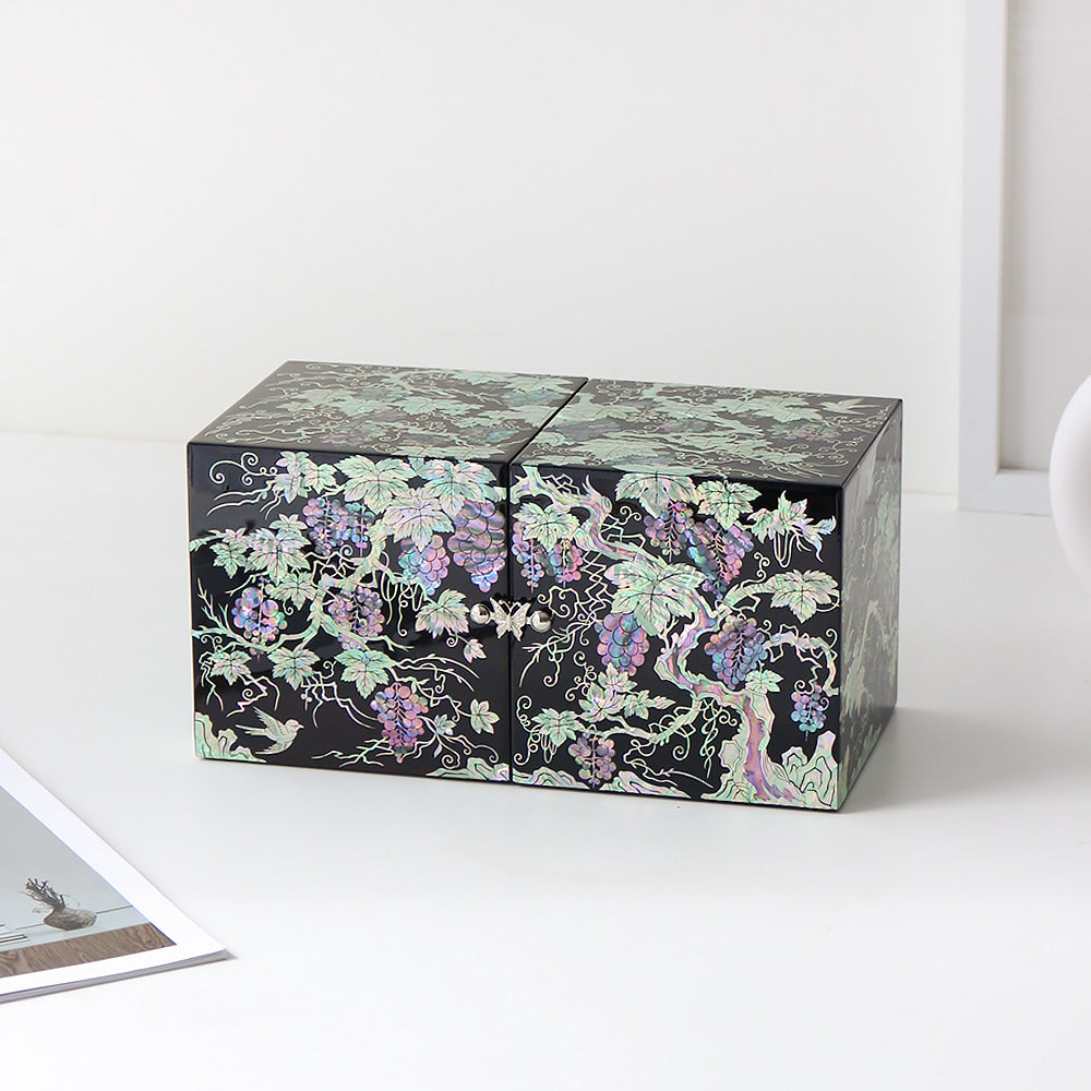 Najeon Mother-of-Pearl Twin-Lid Box