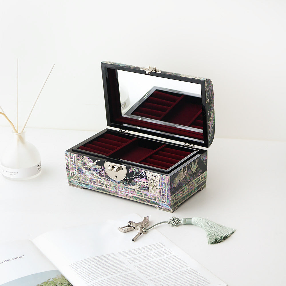 Najeon Mother-of-Pearl Jewelry Box - Crane 24cm - view 4