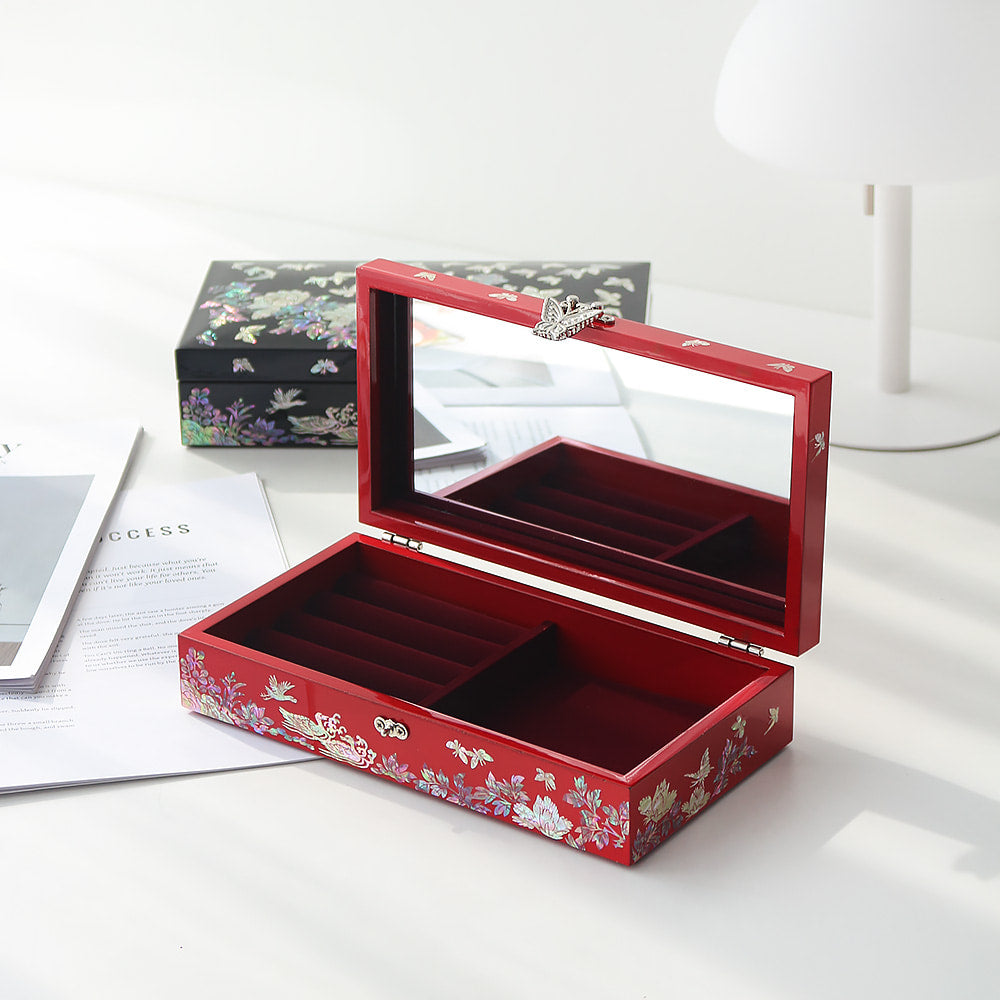 Korean Jewelry Box - Peony, 1 - Tier - view 8