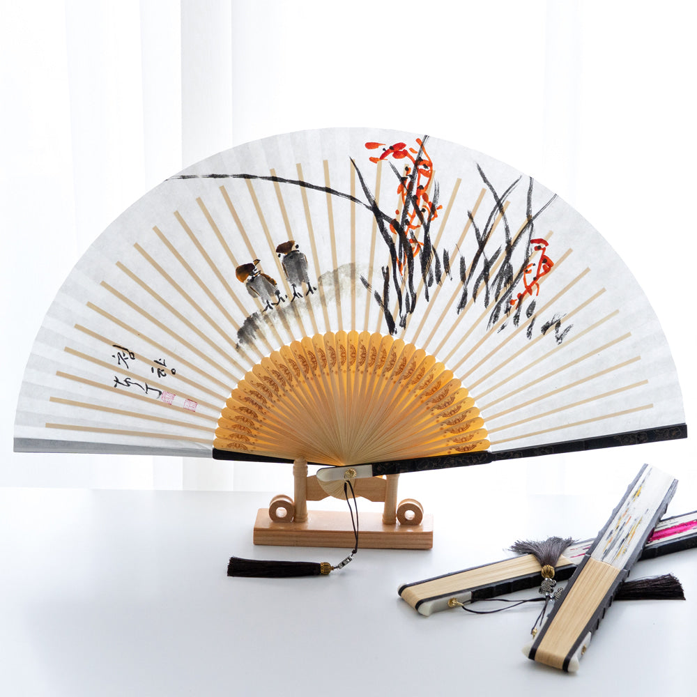 Korean Folding Fan - Chrysanthemum - view 8