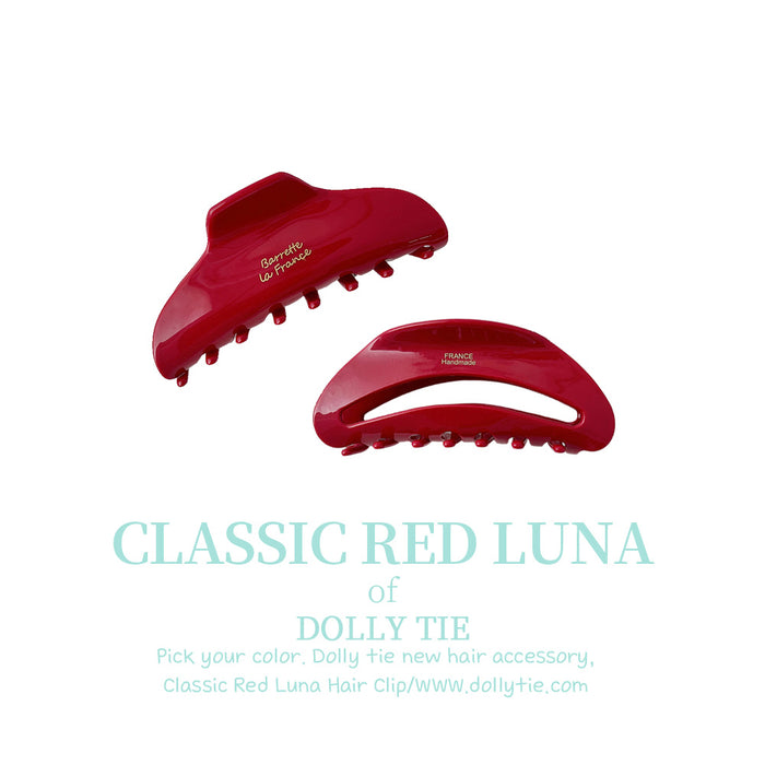 Dolly Tie Korean Hair Accessory - Red Moon Hair Claw