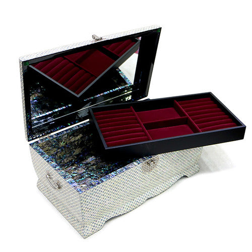 Najeon Mother-of-Pearl Jewelry Box - 2 - Tier, Large - view 7