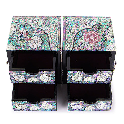Najeon Mother-of-Pearl Jewelry Box - Peony, Large - view 6