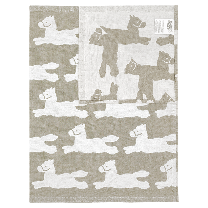 Kitty Bunny Pony Happy Pony Tea Cloth by Lapuan Kankurit