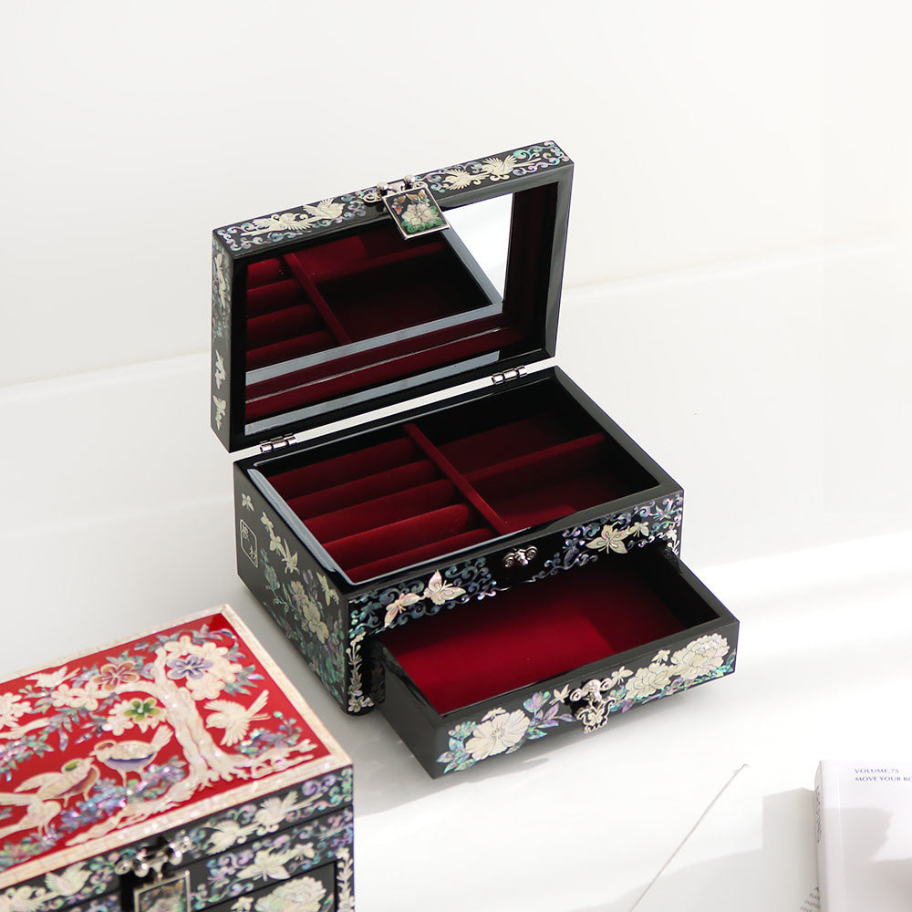 Najeon Mother-of-Pearl Jewelry Box - Plum Blossom 16cm - view 3