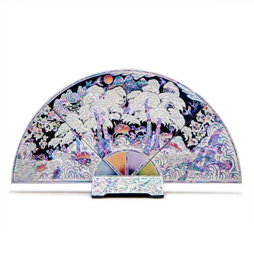 Najeon Mother-of-Pearl Folding Screen - Black, Medium (by Oh Myung - ho)