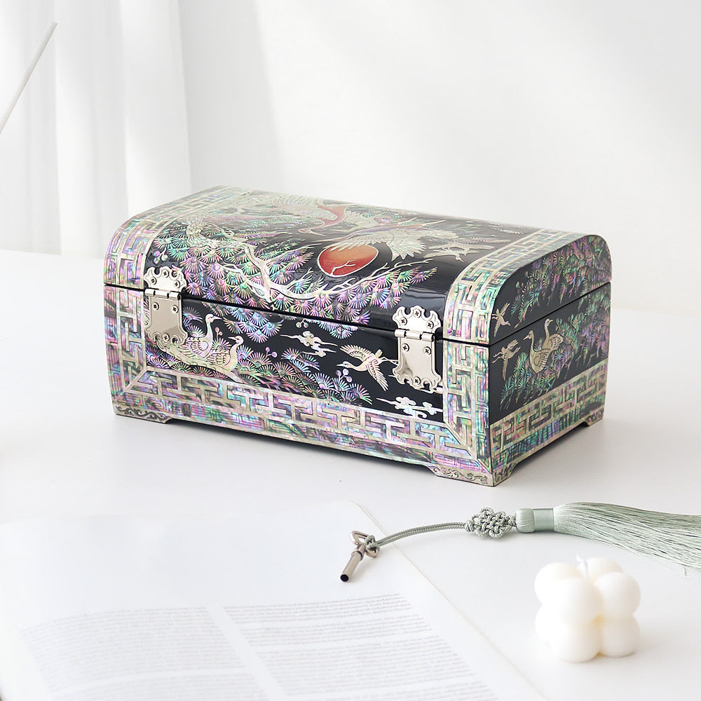 Najeon Mother-of-Pearl Jewelry Box - Crane 24cm - view 2