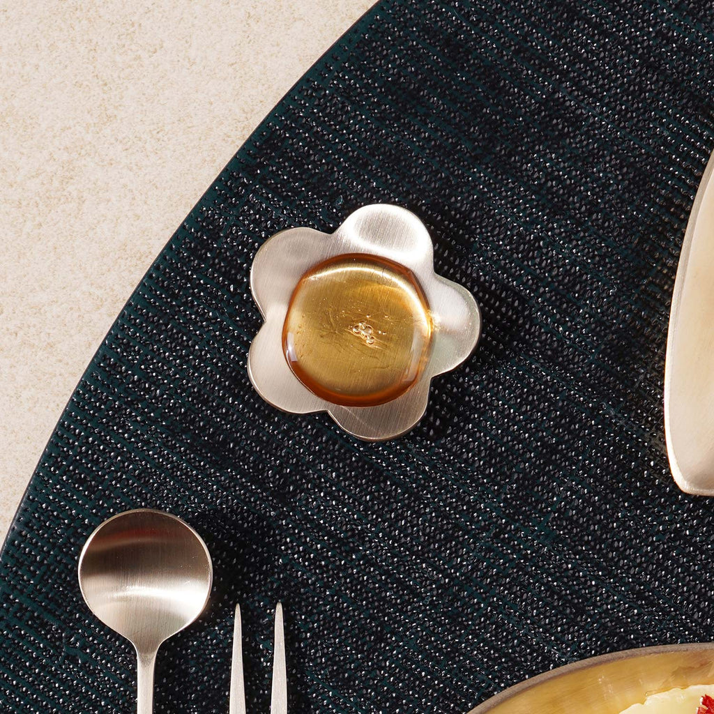 Notdam Bangjja Brass Flower Spoon Rest - view 4