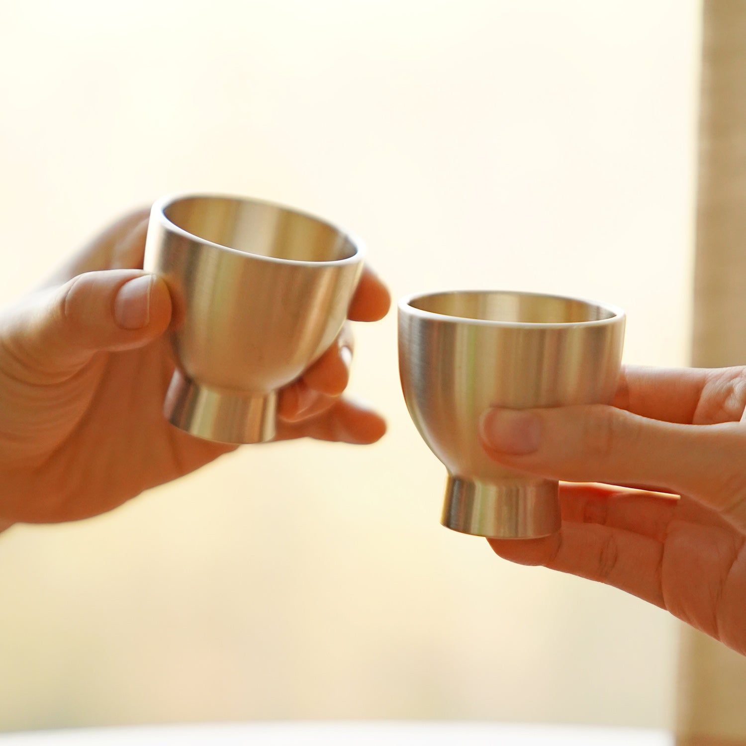 Notdam Bangjja Brass Resonance Soju Cup Set of 2 - view 5