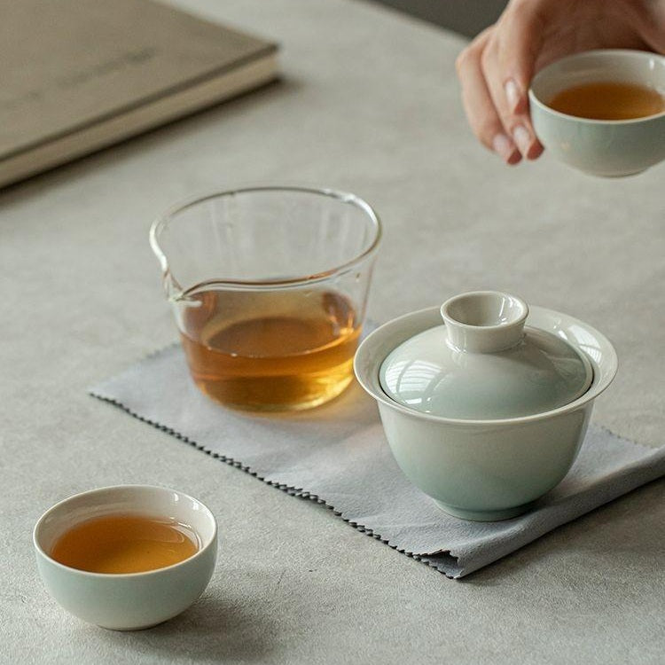 KOHGANE Korean Tea Ceremony Tea Set Ceramic Portable - Tea Ritual Object - view 4