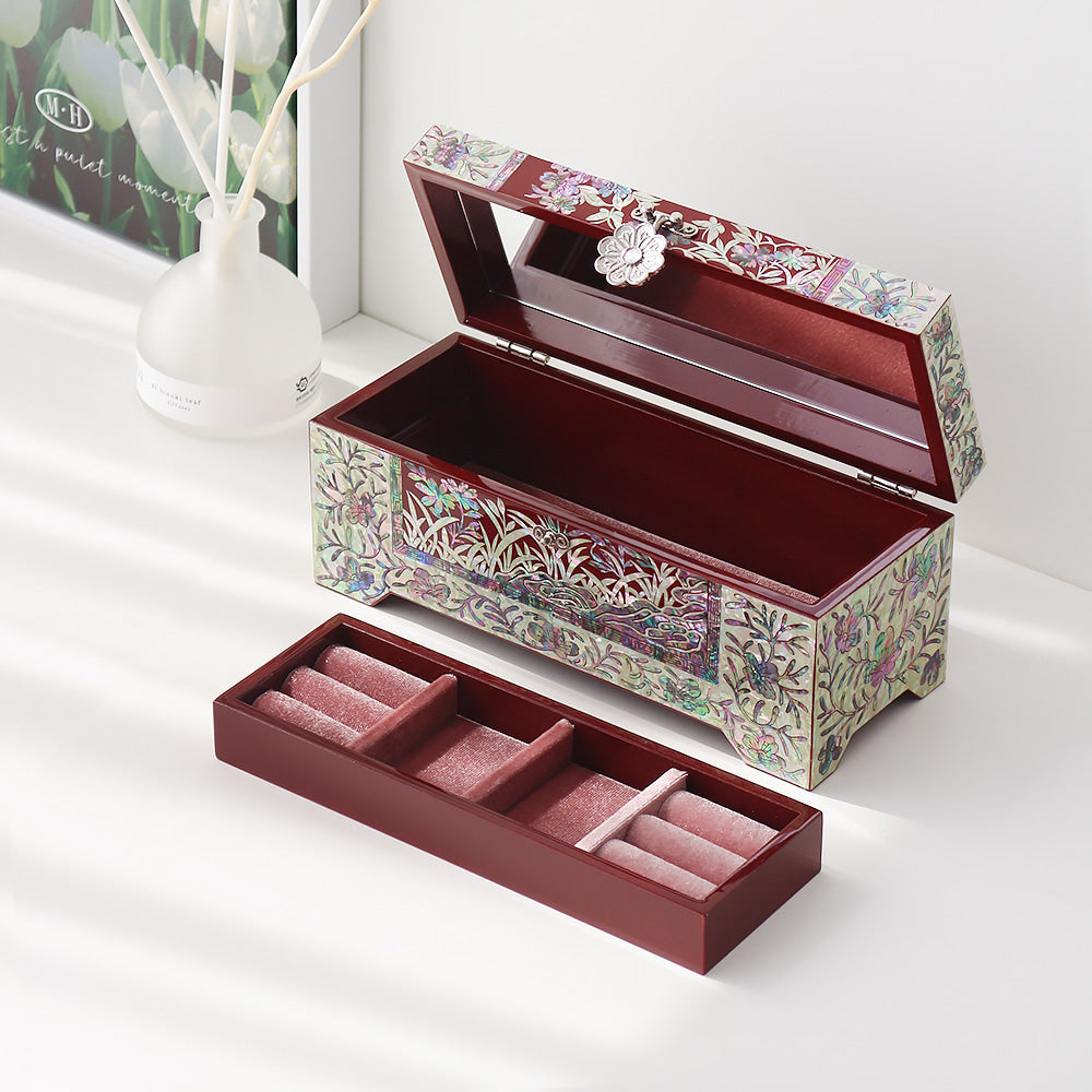 Najeon Mother-of-Pearl Jewelry Box - Plum Blossom 24cm - view 5