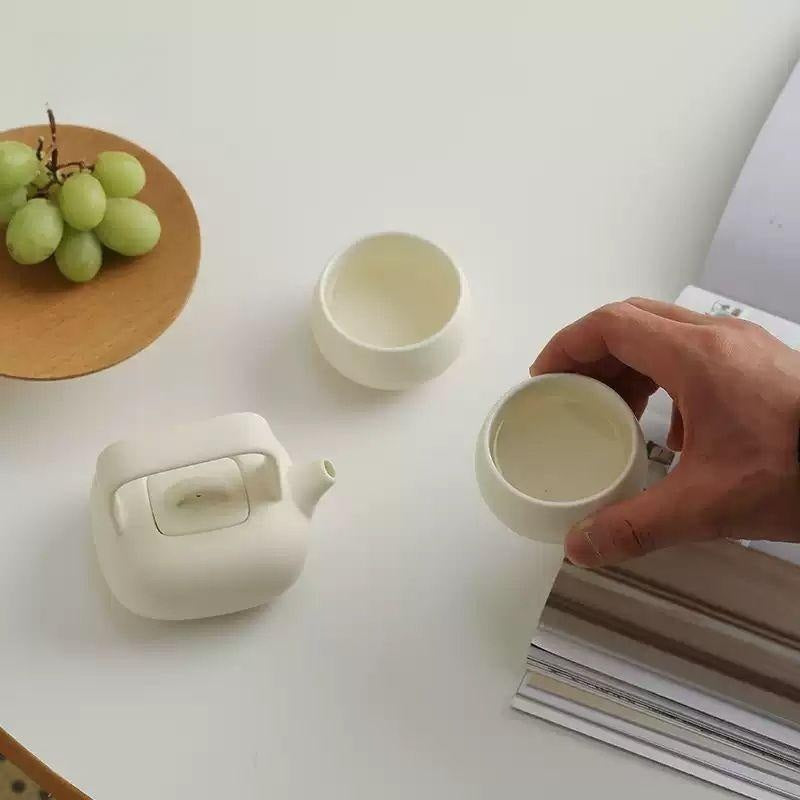 KOHGANE Korean Teapot Ceramic - Tea Ritual Object - view 3