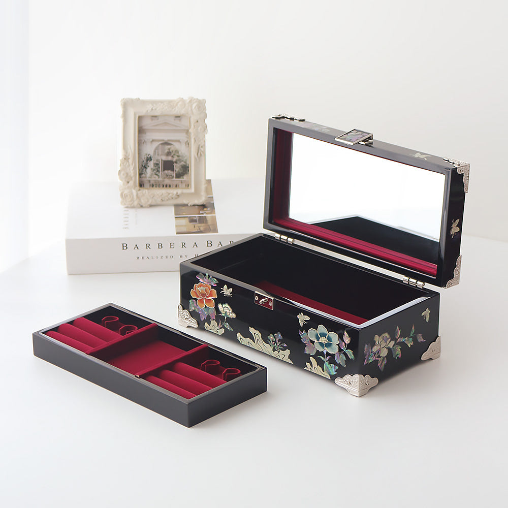 Najeon Mother-of-Pearl Jewelry Box - Peony (VI) - view 5