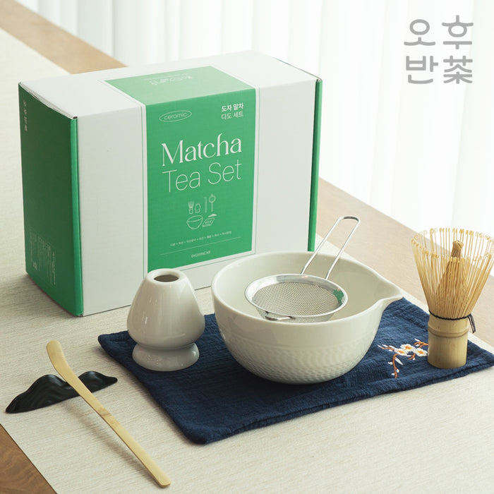 KOHGANE Korean Tea Ceremony Tea Bowl Tea Scoop Matcha Whisk - Tea Ritual Object