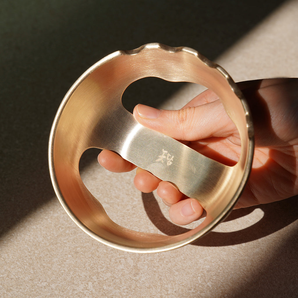 Bangjja Brass Embossed Two-Hand Gua Sha (with Pouch) - view 8