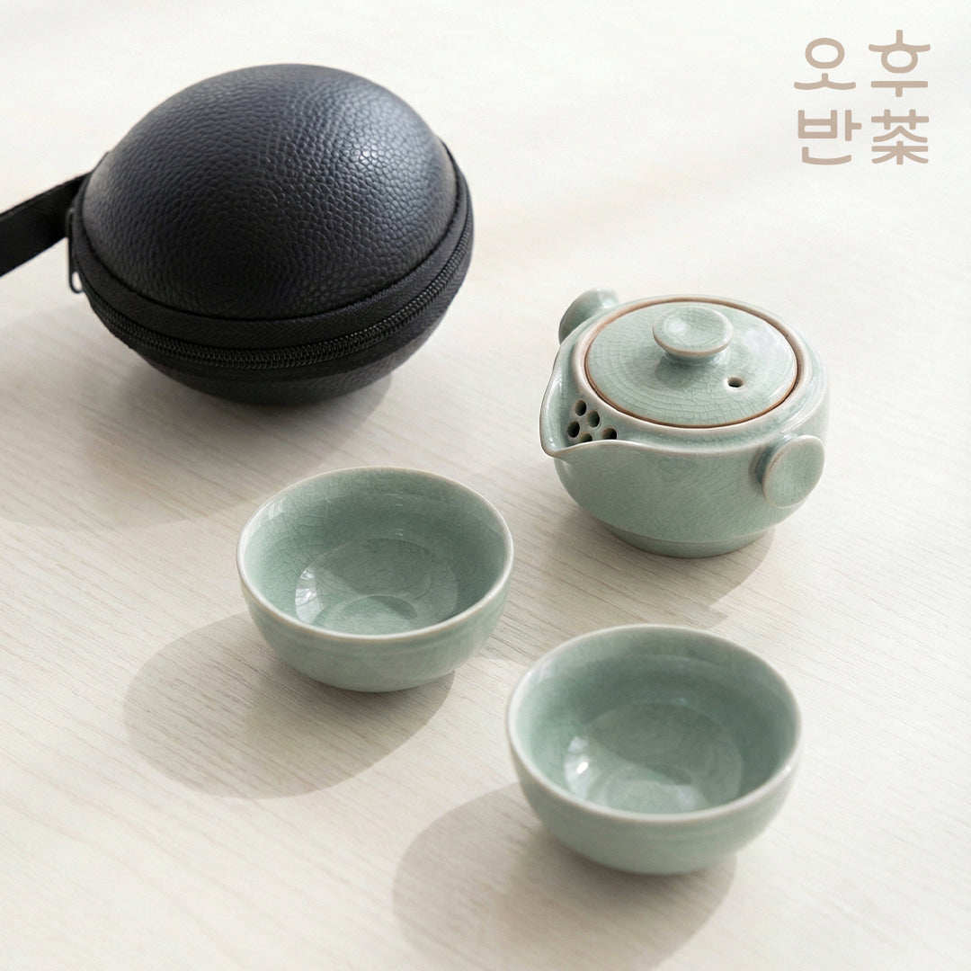 KOHGANE Korean Tea Ceremony Teapot Tea Bowl Ceramic - Tea Ritual Object - view 3