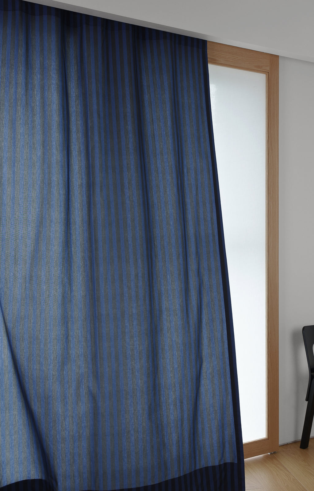 Kitty Bunny Pony Blue Notch Curtain