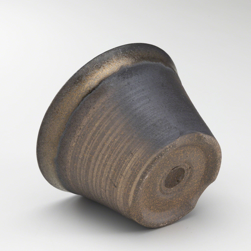 Wazakura [ Banko Series ] Small Rounded Bonsai Pot 4.3" (110mm) Golden Brown