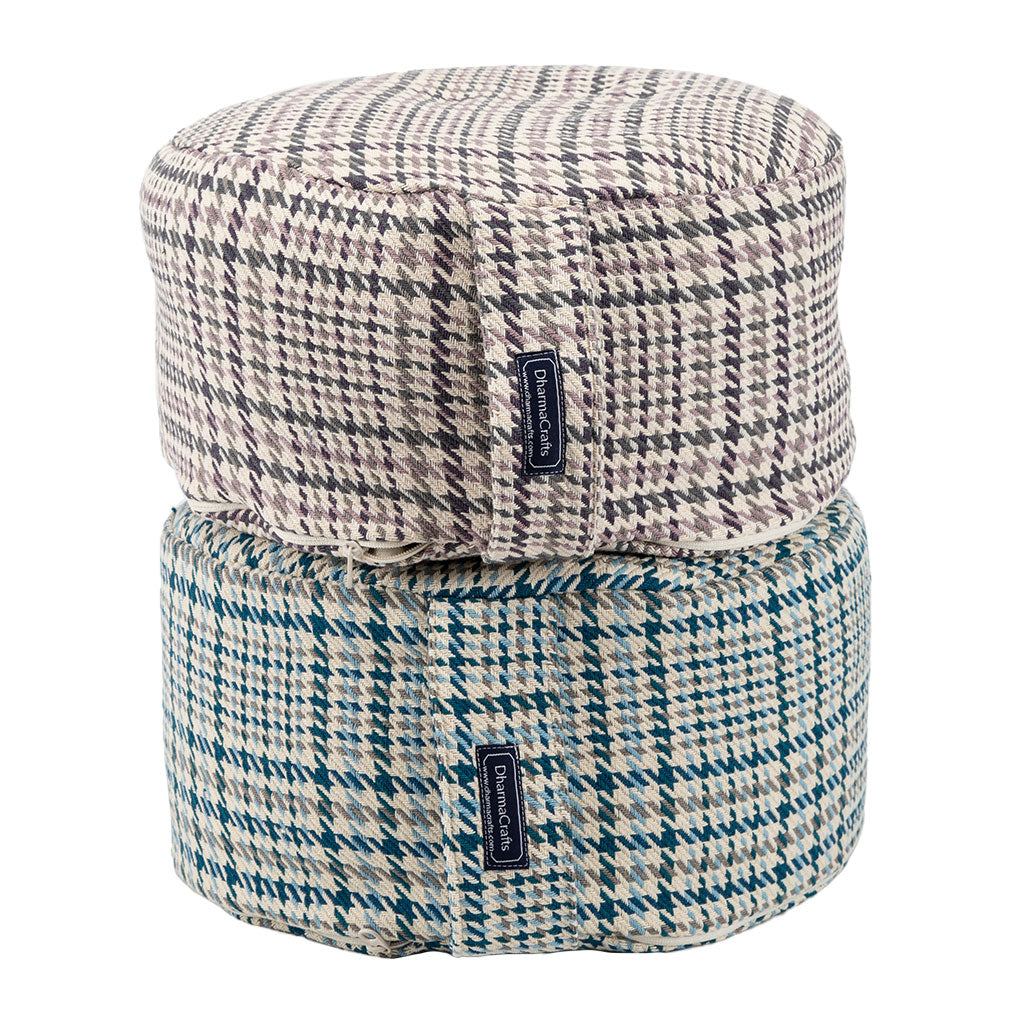 DharmaCrafts Houndstooth Plaid Buckwheat Hull Zafu - view 2