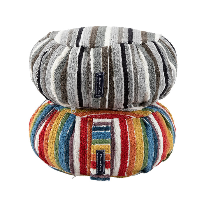 DharmaCrafts Textured Stripe Buckwheat Hull Zafu