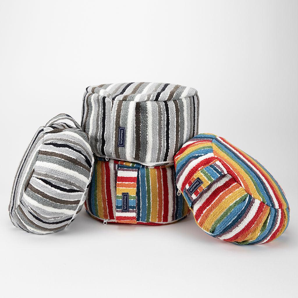 DharmaCrafts Textured Stripe Buckwheat Hull Zafu - view 3